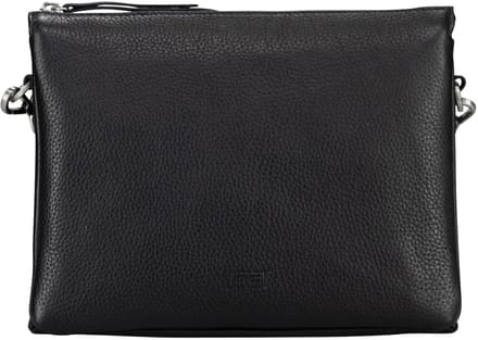 JOST Leren schoudertas Vika Shoulder Bag Black zwart