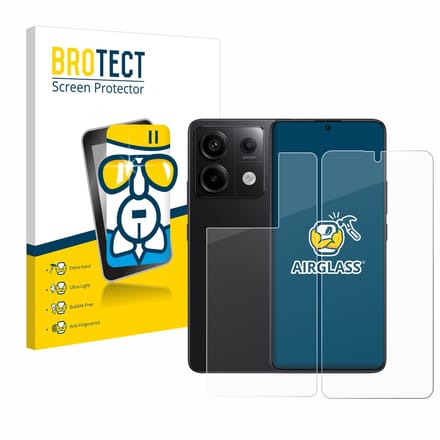 Screenprotector voor Xiaomi Redmi Note 13 Pro 5G (Voor+Achter) Beschermglas transparant
