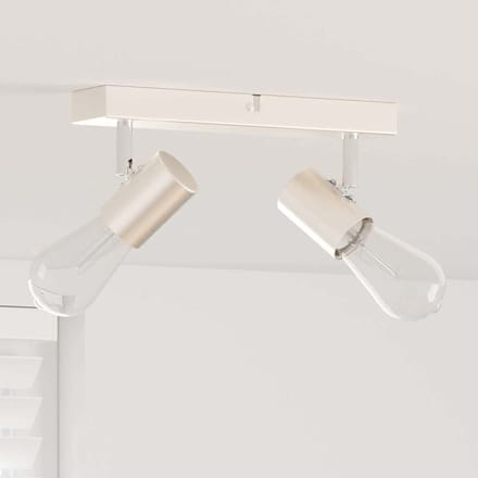 vidaXL Plafondspot met schijnwerpers Nikkel 26 x 6,5 x 11,5 cm Metaal