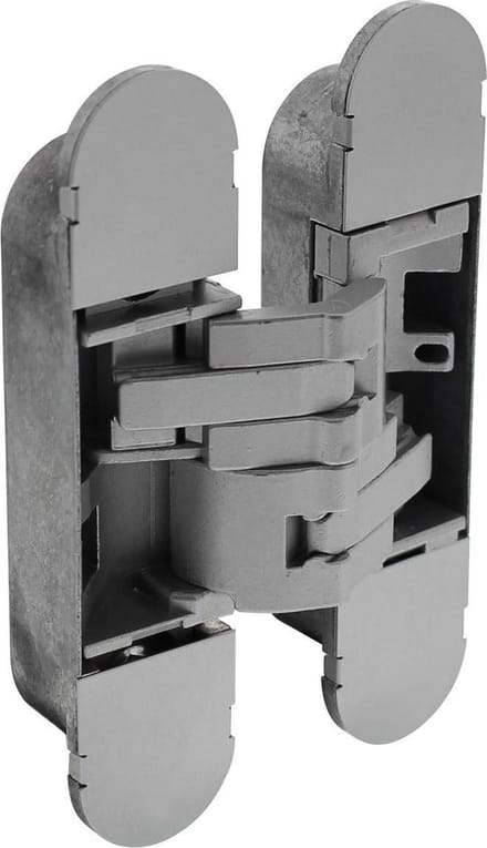 Intersteel Scharnier 130 x 30 mm zamak – zilvergrijs 3D verstelbaar
