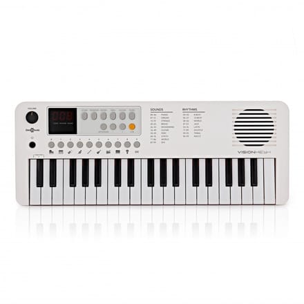 VISIONKEY-1 Draagbaar MiniKeyboard met 37 toetsen, Wit