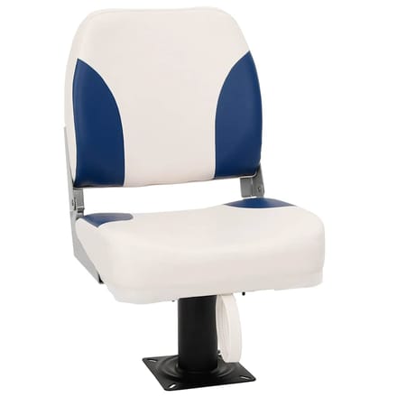 vidaXL - Bootstoel - 1 - set - inklapbaar - 41x36x48 - cm - blauw - en - wit