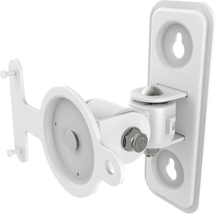 Luidspreker Wandhouder - Audio Beugel - Geluid Optimaliseren - Volledig Beweegbaar - 2.6 kg Belastbaar - Wit