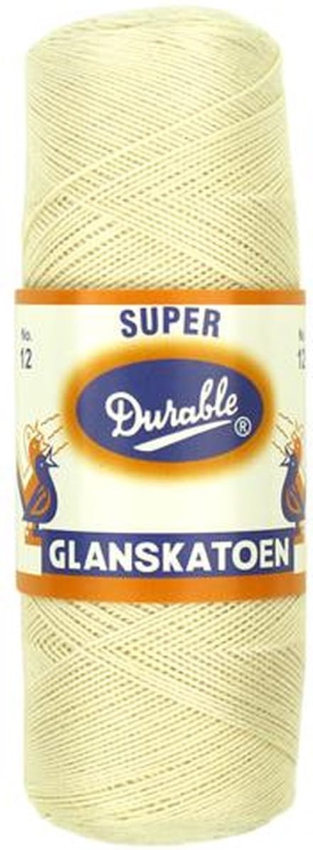 Durable Glanskatoen Nr. 12 - 087 ecru - Katoen Garen