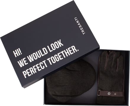TRESANTI | DEMPSEY I Giftset flatcap and gloves | groen