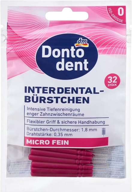 Interdentale Borstels - Tandenstokers - Mondhygiëne - ISO 0 Maat - 32 Stuks