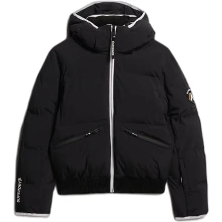 Superdry Skibomberjack met Capuchon Black Grootte: 36