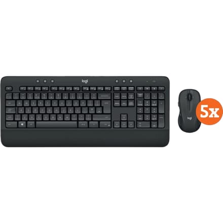 Logitech MK545 Draadloze Toetsenbord en Muis QWERTY 5-Pack