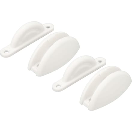 RV Deurvanger Kit Boogvormige Nylon Deurstopper Vasthoudhaak Houder voor Camper Trailer Motorhome Wit wit