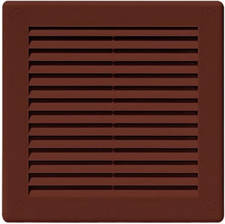 Ventilatie Grille Cover 150 x 150mm - Bruin ABS Kunststof