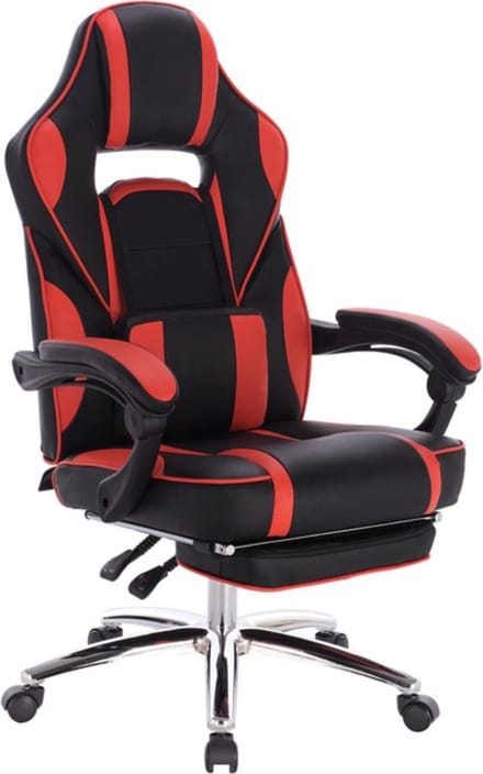 Bolt Edge Gamestoel - Leer - Met Rug- en Armleuning - In Hoogte Verstelbaar - Ergonomisch - Rood