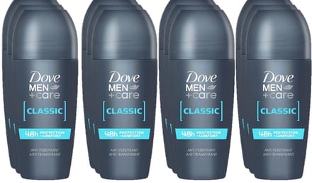 Dove Deo Roller - Men+Care Classic - Voordeelverpakking 12 x 50 ml