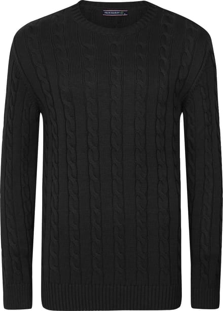 Felix Hardy Gebreide Trui - Sweater Heren Schwarz - 2Xl