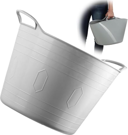 Flexibele Multifunctionele Opbergmand Kunststof met Handvatten - 26L Was- en Speelgoedmand