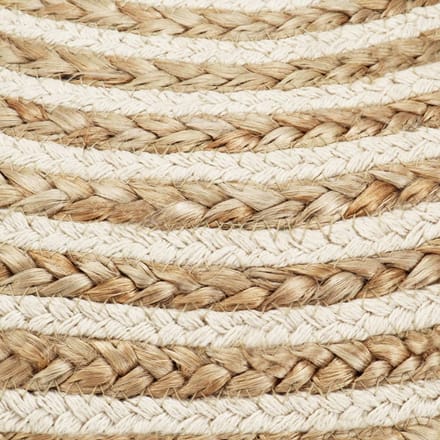 vidaXL - Poef - handgemaakt - 45x30 - cm - jute
