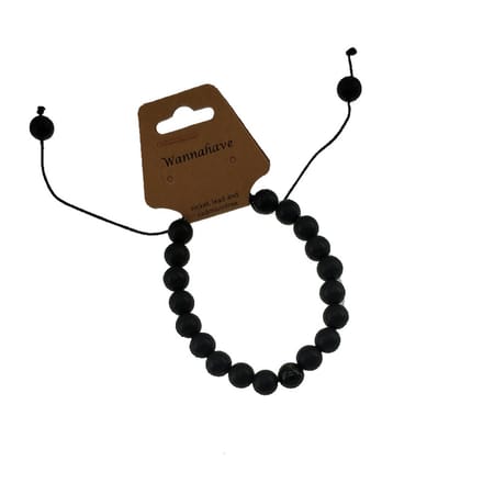 Natuursteen kralen armbandje- verstelbaar- unisex