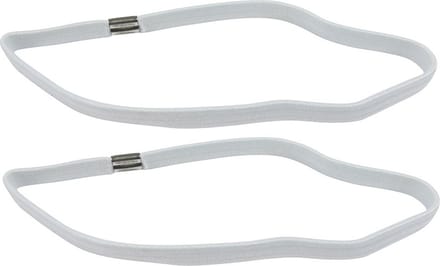 Haarband Elastiek Sport 1cm Wit