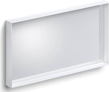 Clou Look at Me spiegel, 90cm, met omlijsting, mat wit