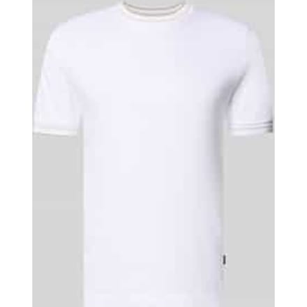 Slim Fit t-shirt van zuivere katoen model 'Tessler 195'