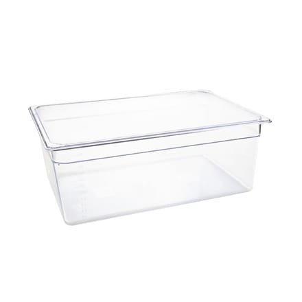 Vogue polycarbonaat 1/1 gastronorm container 200mm transparant