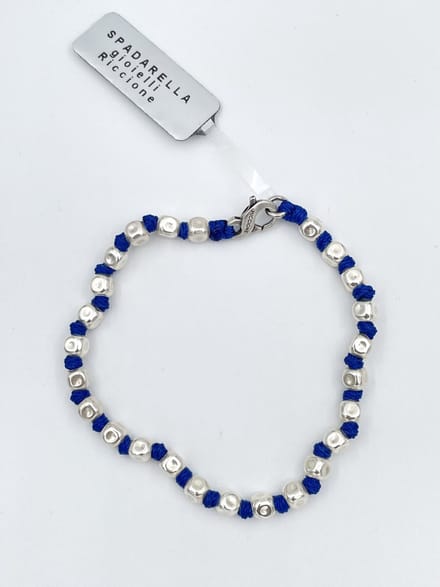 Spadarella Gioielli - SPBR03- Armband - 925 Zilver - 5mm - King blue 1078 - 19 Cm
