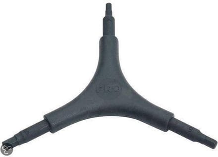 Pro Y-Drie-armsleutel Inbus 2/2,5/3 mm zwart