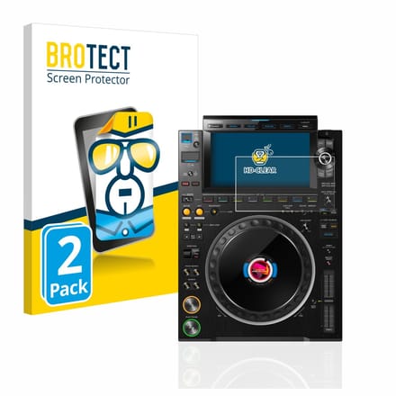 BROTECT - Screenprotector voor Pioneer CDJ 3000 - Folie Beschermfolie transparant 2 Stuks