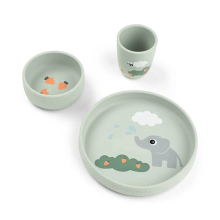 Done by Deer stick & stay babyservies set elphee green