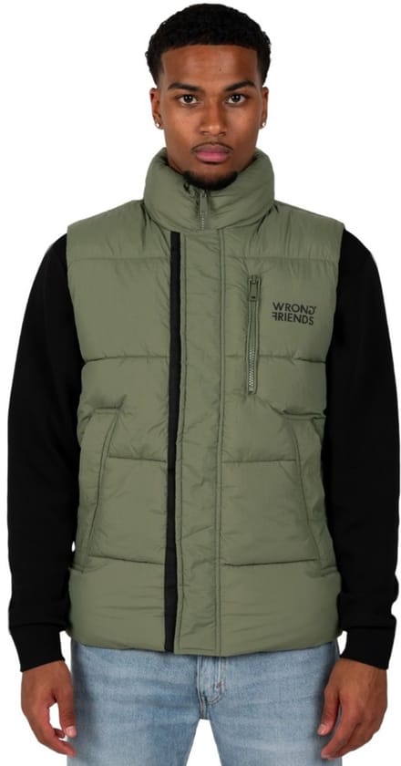 Wrong Friends Lafayette Bodywarmer Heren – Groen – Regular Fit