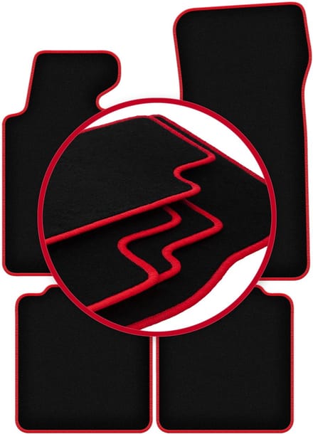 CARLUX-RED automatten voor: BMW 7 E32 LANG (1986-1994)