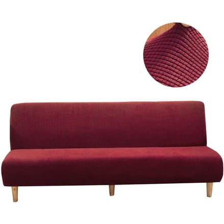 MKZOOM Jacquard épais Housse de canapé-lit élastique sans accoudoirs Housse de canapé extensible Housses élastiques pour canapé-lit Funda Elástica Para Sofá Cama S(120-150CM)