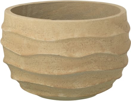 J-Line bloempot Golf + Buiten zand - steen - beige - small