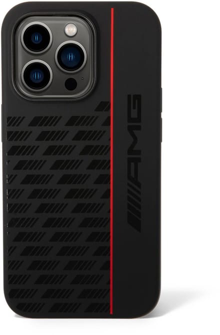 Mercedes-AMG Silicone Back Case - Geschikt voor Apple iPhone 14 Pro (6.1") - Zwart