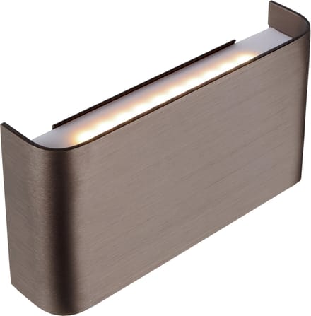 Atmooz - Wandlamp Aleki - Brushed Bronze - Up & Down Light - Geïntegreerde LED - 3000K Warm Licht - Moderne Verlichting