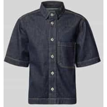 regular fit jeansehirt met borstzak