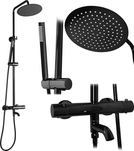 Rea Lungo Regendouche Zwart 117cm