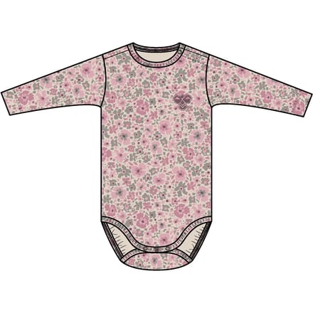 Hummel kinderbody met lange mouwen Hmlmini Flower Aop L/S 233813