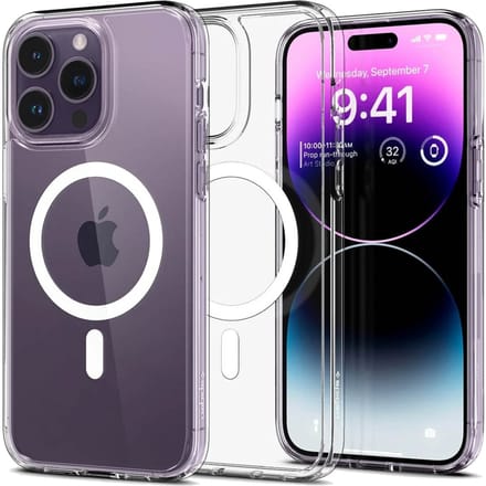 Spigen Ultra Hybrid Backcover MagSafe voor de Apple iPhone 14 Pro Max - White