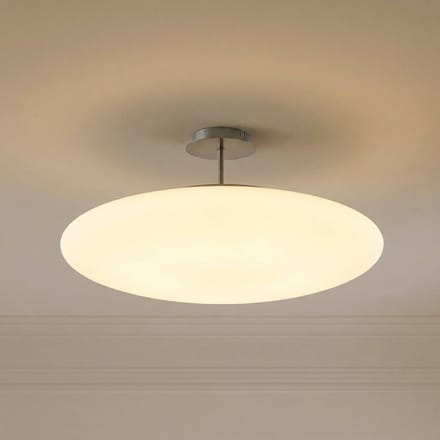 Lindby LED plafondlamp Gunda, wit, glas, Ø 48 cm, dimbaar