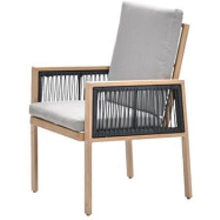 Garden Impressions Decala dining fauteuil aluminium light teak look desert sand