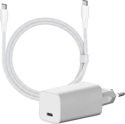 Snellader met usb-c kabel 2 meter - 65 Watt - Geschikt voor Dell, HP, MacBook, Samsung, iPhone 16 etc