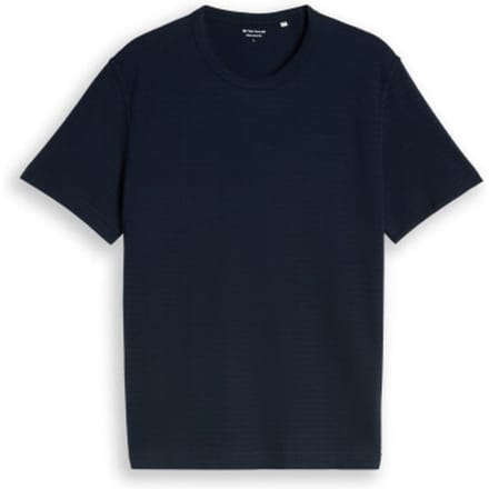 Tom Tailor - T-shirt van zware katoenen jersey - Maat M - sky captain blue
