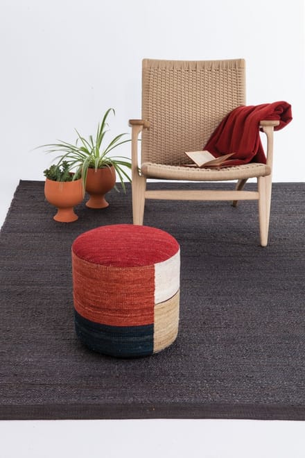 Nanimarquina - Kilim Pouf Kruk - Kilim3 - meerkleurig