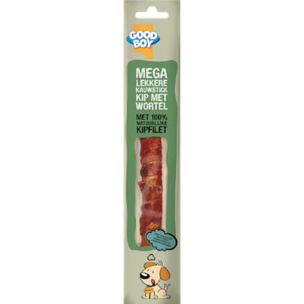 Mega kauwstick kip met wortel