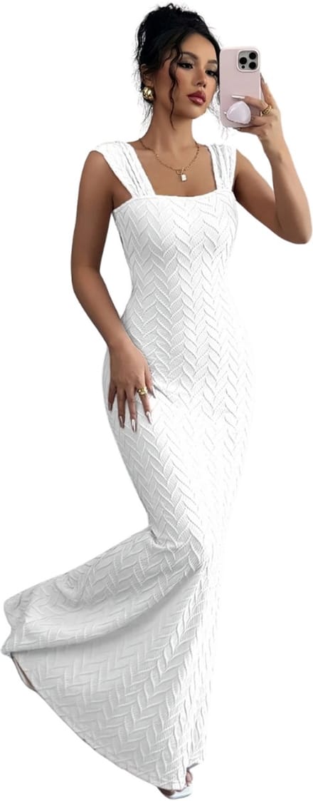 Bovista Open Rug Jurk - Backless - Body - Jurk - Shirt - Wit - Maat S