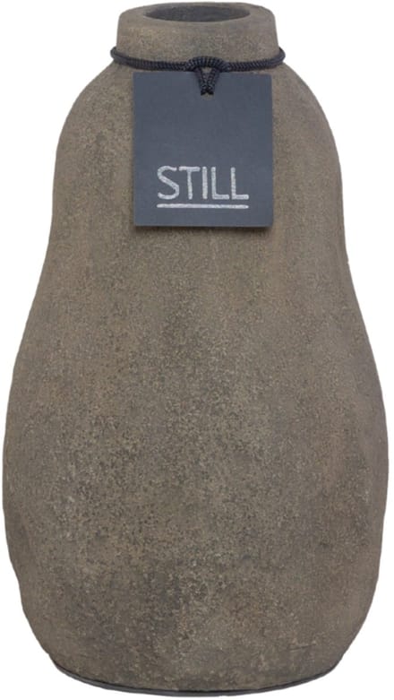 STILL - Flesvaas - Organische Vorm - Dark - Bruin - 24 x 14 cm