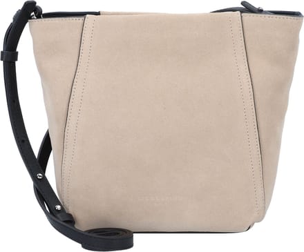 LIEBESKIND BERLIN Leren Schoudertas Chudy Suede Hobo Bag Stone Beige