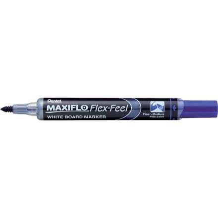 Whiteboardmarker Pentel MWL5SBF Maxiflo rond 1.5-4.5mm blauw