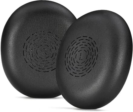 Somstyle Oorkussens Geschikt voor Jabra Evolve2 65 Flex Koptelefoon - 2 Stuks - Eiwitleer - Zwart