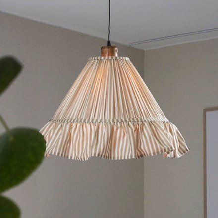PR Home hanglamp Estrid, beige, stof, Ø 40 cm, E27